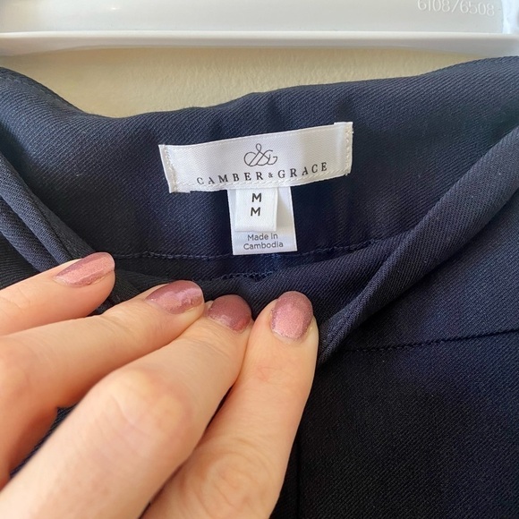 Camber & Grace by RW&Co Solid High Rise City Legging Pant Size Medium Navy Blue - Picture 8 of 10